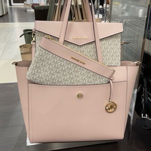 Michael Kors Maisie Large Pebbled Leather 3-in-1 Tote Bag